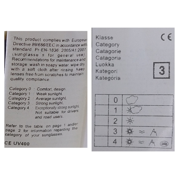 Retro UV 400 Animal Print Sunglasses Blue - Picture 7 of 7